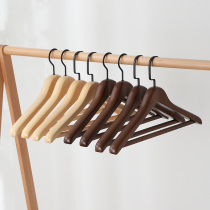 Xijiajia solid wood hangers household clothes drying racks no marks thick and thick non-slip clothes hanging clothes support