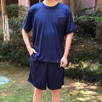 Physical training suit quick-drying short-sleeved shorts flame