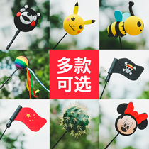 Wuling Hongguang miniev antenna decoration modified electric car exterior roof decoration cute cartoon car sticker