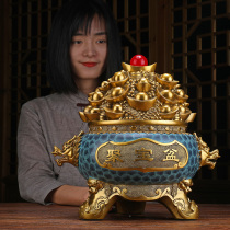 Tang Cai cornucopia ornaments Chinese-style living room partition decorations study office desktop clothing store opening gifts