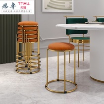 Stool can be stackable bench home adult strong stool stainless steel steel bar stool home stool stacker can be stacked