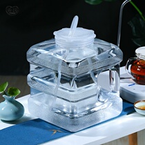 Home Transparent Pc Pure Water Bucket Tea Water Pumping Special Kongfu Tea Water Storage Tea Table Barrel of Tea Desk Drinking Water 