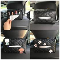 Car tissue box Creative car seat back armrest box hanging car car car with fixed napkin pumping tray