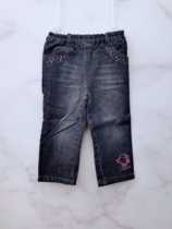 Liyingfang counter childrens clothing autumn and winter clothing girls baby girl jeans thick double layer cotton casual pants