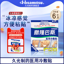 Long Light Pharmaceutical Saronbas Japan Import Cold Compress Patch 6 Sheet Clothing Relieves Sprain Pain Waist Pain Ice Cold Sticker