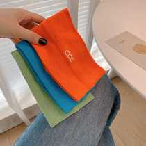 Letter Knit Movement Hair Band Women Out Cool Streets Summer Thin sweats Sweat Wide Side Short Hair Running Wash Face Headband