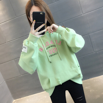 Early Autumn Sweater womens wear 2021 New loose age fashion coat European spring and autumn thin foreign style top