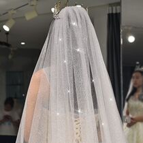 Starry Sky original blingbbling shiny humbling internet red brides 2018 new wedding trailing yarns