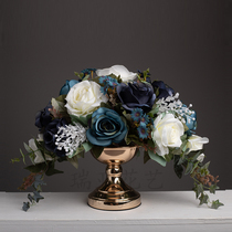 Eurostyle Vase Emulation Floral Suit Home style board room Soft decorations fake flower dry flower pendulum piece set table swing flower