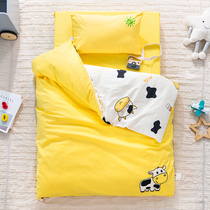 Childrens kindergarten quilt three-piece cotton quilt cover Baby nap quilt Baby bedding into the garden Six-piece summer