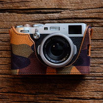 cam-in Fujifilm X100F camera leather protective cover head layer Cowhide camo Special Edition LCP-001