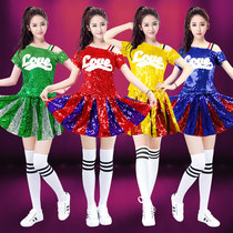  Modern La La dance suit Female cheerleading sequins jazz dance performance suit Korean modern dance suit suit costume