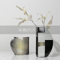 Minimalist modern ceramic floral flower arrangement Pendulum Pieces Creative Geometric Vases Living Room Table-style Dining Room Soft Decoration Furnishing