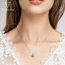 Angel Tears 2021 New light luxury S925 sterling silver water drop necklace female light luxury niche design choker