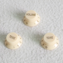 Dongli St rat guitar potentiometer cap retro light yellow guitar volume knob light yellow tone control button
