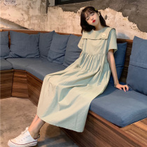 Skirt Fairy Mori Long Dress 2020 New College Wind Junior High School High School Students Loose Sweet Cute Dress