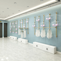 Underwear store display cabinet Wall Wrought iron clothing underwear array Womens store wall bra shelf Bra display rack