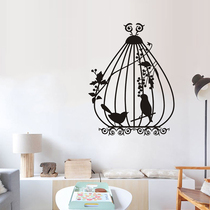 Water Moon Mirror Flower creative cartoon wall stickers warm childrens room wall stickers bedroom warm decorative glass stickers