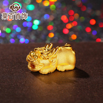 Cai hundred gold transfer beads praying for Blessed hand string 3D hard gold foot gold string beads