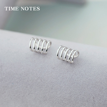 Ear clip without ear hole earrings female 925 silver earrings ear bone nail ear clip cute auricle clip Tanabata