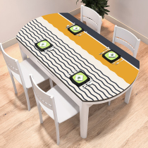Dining table cloth waterproof and oil-proof disposable rectangular pvc household soft glass anti-hot modern simple coffee table mat thick