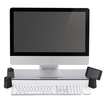 Actto Anshang LDS-03 monitor heightened notebook stand desktop storage rack glass desktop rack