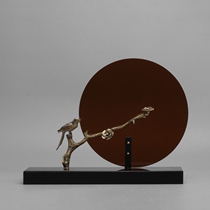 New Chinese Creative Acrylic Copper Pendulum with Feng Shui Zakuanguan Furnishing Hotel Decent Room Home Soft Adornment