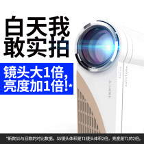 Light meter S6 mobile phone projector Home small portable projection wall to watch movies Home theater wireless WiFi office dormitory intelligent 1080p ultra HD high brightness 4K projector 2021 new