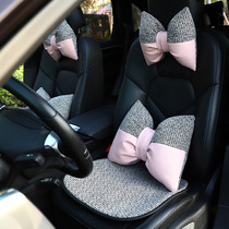 Summer car seat cushion General car mat fashion Lady cushion car steering wheel cover headrest waist protection