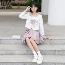 (Songyue Sakura) Original spot genuine jk uniform suit full set of autumn clothes Japanese students Sarmer suit Academy style