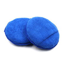 10 round waxing sponge fine fiber round waxing sponge car special high-density cleaning sponge press