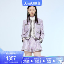 LE FAME rafame Spring Spring Autumn New wave jacquard Chennai wind short coat LF9Q21C02P123