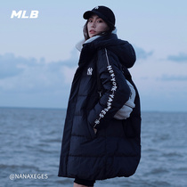 MLB official mens and womens down jacket hooded warm coat LOGO long high neck sports and leisure fashion DJZ9