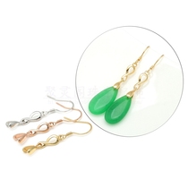 Silver buckle S925 sterling silver gold-plated ear hook earrings earrings earring buckle