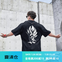 GYMDOG homemade tide brand cotton pelican print sports short-sleeved T-shirt mens summer iron training fitness clothes