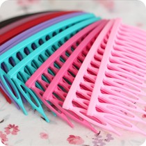 South Korea imported fashion childrens hair accessories Girl headdress girl color matte Acrylic lightweight hair comb two sets