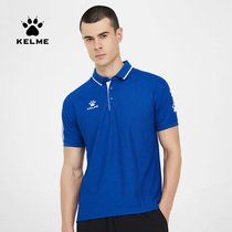 KELME Mens sports Polo shirt Business casual Paul short sleeve summer lapel T-shirt Group suit