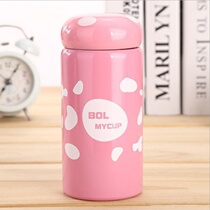 Creative cartoon lovers mushroom cup belly cup double stainless steel vacuum mug office cup