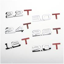 Modified personality creative car stickers Car English letters metal stickers 3d three-dimensional displacement label Trunk tail label
