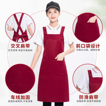 Supermarket custom-made apron printing shop barbecue hairdresser work clothes salesperson thick kitchen waiter