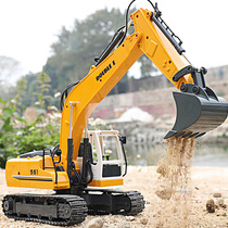 Remote control excavator toy children child electric large engineering car excavator model alloy simulation boy