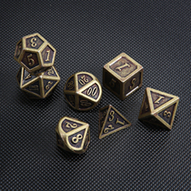  Metal Multi-faceted dice COC Table Game Group TRPG Cthulhu Multi-faceted Dice Dungeons & Dragons DND Dice