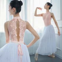 dancehalo suit three-dimensional embroidery gymnastics suit adult female body suit basic training one-piece suit ballet practice suit