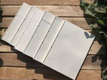 a4 binder 30-hole removable loose-leaf binder for the core Cornell grid blank horizontal line English McKinsey