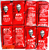 KFC ketchup KFC special tomato sauce small bag 9G bagged fries chicken nuggets dipping sauce full 50