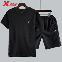 Special step sports suit shorts short sleeve T-shirt men casual top fitness training running basketball pants