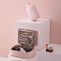 Cosmetic bag female Portable Travel large capacity cosmetics storage bag ins Wind Super fire Net Red Girl heart cosmetic bag