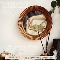 All love home French round frame wall bedroom restaurant decoration painting American light luxury ancient style hanging painting European style murals