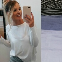 Spot lululemon Back in Action Long Sleeve yoga casual Long Sleeve T-shirt