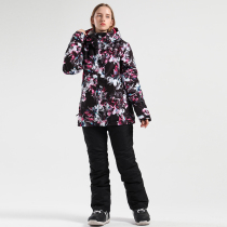 Smyning new ski suit womens suit thickened windproof waterproof and warm snow town travel hiking through the winter jacket